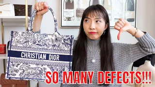 SO MANY DEFECTS!!! 😡 DO NOT BUY A DIOR BOOK TOTE! ❌