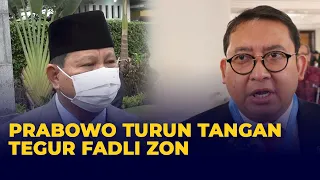 Prabowo Turun Tangan Tegur Fadli Zon Soal Sindiran ke Jokowi