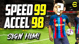 Speed 99! Acceleration 98! Fastest RWF (32,000GP) | eFootball 2023