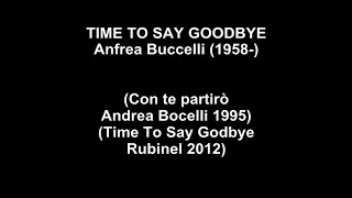 Time To say Goodbye (Andrea Buccelli) Karaoke