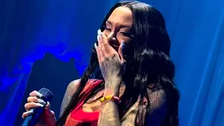 Kehlani performing "Melt" on the Blue Water Road Trip Tour in Atlanta, GA.