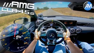 NEW! AMG CLA 45s (421hp) - 0-180 km/h RACE START🏁