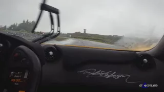 McLaren P1 thrashed around SOAKED Race Track