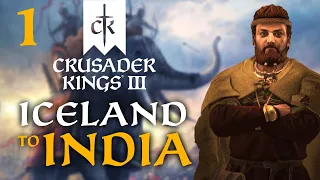 THE GREAT VIKING SAGA BEGINS! Crusader Kings 3 - A Viking Saga: Iceland to India Campaign #1
