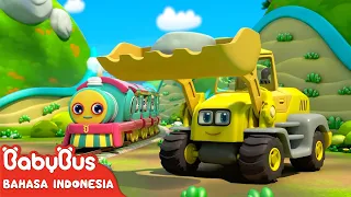 Kereta Kecil yang Bahagia Berangkat！🚆| Lagu Anak-anak | Kartun Anak | BabyBus Bahasa Indonesia