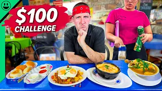 Chile $100 Street Food Challenge!! They Call This Food!!