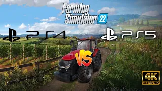 Farming Simulator 22 - 4K 60 FPS - Comparaison PS4 vs PS5