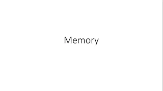 Memory - Edexcel GCSE Psychology