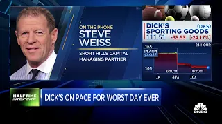 Dick's Sporting Goods stock on track for its worst day ever