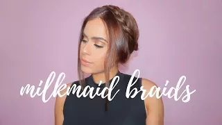 Easy Milkmaid Braids using clip-in extensions - LUXURY FOR PRINCESS