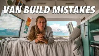 5 Van Build Regrets and Mistakes you NEED TO AVOID!!