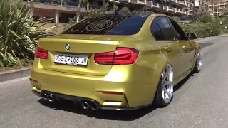 Stanced BMW M3 F80 with Decat Straight Pipes Exhaust LOUD Sounds!