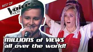 TOP 10 | MOST VIEWED Blind Auditions of The Voice Kids (part 2) 🤩