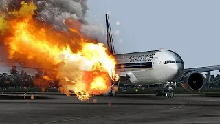 Dangerous Escape | Boeing 777 On Fire | Miracle in Singapore | Singapore Airlines Flight 368 | 4K