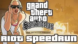 GTA San Andreas Definitive Edition Riot% Speedrun