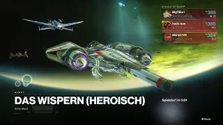 Destiny 2#406 Das Wispern "Heroisch" "Wispern des Wurms Katalysator" "LIVE Aufnahme" [HD][PS4]