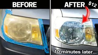 How to RESTORE HEADLIGHTS PERMANENTLY - CHEAP & EASY