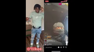 4PF Lil Kee goes crazy to song from Rylo with his ski mask on 🥷💯🔥👣