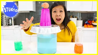 Minute to Win It games at home Challenge with Ryan's Mom Vs. The Studio Space!!!