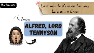 Biography of Alfred, Lord Tennyson in 2 minutes | Easy peasy explanation | #net #poetlaureate #poet