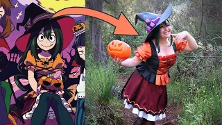 Making of Witch Halloween Tsuyu Asui from My Hero Academia Cosplay | Whimsical Witches | Part 2