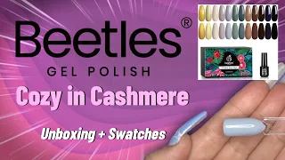 Beetles Gel Polish | Cozy in Cashmere | Unboxing and Swatches | Budget friendly DIY Nails
