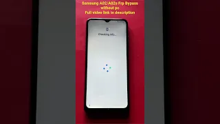 Samsung A02/A02s Frp Bypass without pc Full video link in description