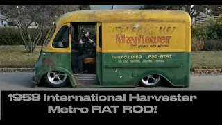 1958 IH International Metro Van Rat Rod is finished. Test run and take a ride.