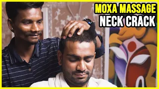 MOXA MASSAGE ⚪ MASTER CRACKER HEAD MASSAGE with CRACK to BABA'S SON ⚪ ASMR sleep