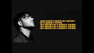 Adam Lambert - Ghost Town Lyric on Screen HQ 2015