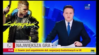 Cyberpunk 2077 premiera w telewizji Polsat News