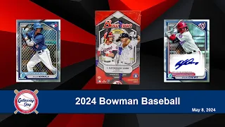 Our First Look at 2024 Bowman Baseball! | Getaway Day Cards