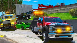 Biggest Oversize Load Interstate Accident in GTA 5 RP