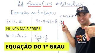 EQUAÇÃO DO 1º GRAU EM 6 MINUTOS