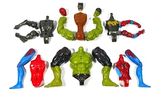 Merakit Mainan Hulk Smash vs Spider-Man vs Batman vs Siren Head Avengers Superhero Marvel Toys