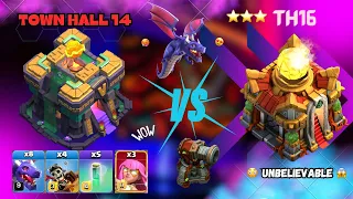 Best TH14 Attack Strategy!! 😍🔥✅ Th14 vs Th16 🤪 Dragon Army with Super Archers 😍 LEARN NOW