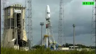 Пуск РН Союз СТ Б с космическим аппаратом O3b из Гвианы