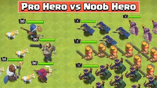 Max Heroes vs Level 1 Heroes | Clash of Clans | COC