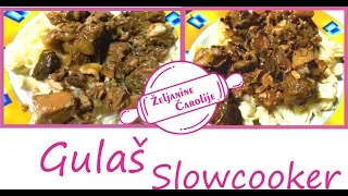 RECEPT za krcka GULAS/ SLOWCOOKER