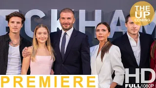 Beckham premiere London interviews, photocall: David, Victoria, Brooklyn, Cruz, Harper & Romeo