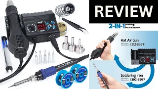 WEP Soldering Iron Station 2-IN-1 SMD Hot Air Rework Station