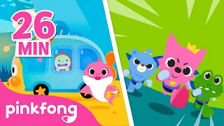 Bayi Hiu di Bis | Nyanyi sama Baby Shark | Kumpulan Lagu Anak | Pinkfong dan Baby Shark