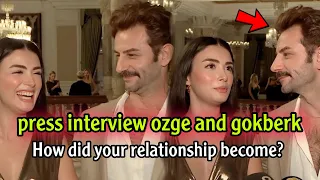 Exclusive press interview for gokberk and ozge, complete and translated into English HD