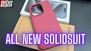 iPhone 15 RHINOSHIELD SolidSuit Case Bordeaux Red