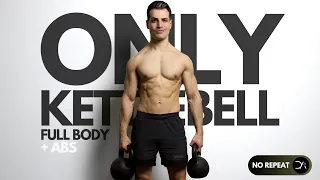 40 Min FULL BODY KETTLEBELL Workout | NO Repeat NO Jump ( INTENSE )