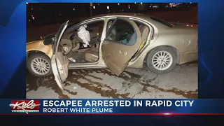 Rapid City escapee arrested after crash