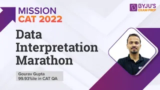 Score 99%ile in Data Interpretation | CAT Marathon Session | Mission CAT 2022 | BYJU'S Exam Prep