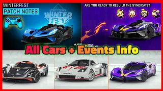 Asphalt 9 Winter Fest Season All Cars Info Grand Prix Event | Drive Syndicate 6 All Cars Stock/Pro