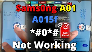 $àmsung A01 (A015f) Emergency Code, Test Mode Not Working | FRP Unlock via Edl Test Point 2023