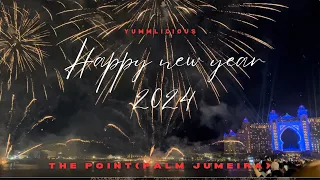 2024 new year celebration in Dubai | fireworks in The point | Palm Jumeirah | Atlantis